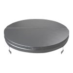 Bianca Holiday 1 insulated round hot tub cover in grey finish