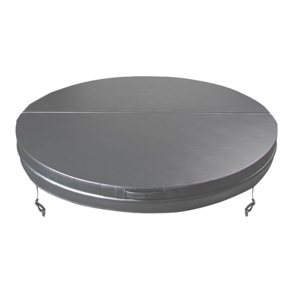 Bianca Holiday 1 insulated round hot tub cover in grey finish