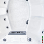 Clearwater Deluxe hot tub textured footwell with spa jets and drainage