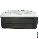 Key West hot tub profile view showing topside control panel and seating