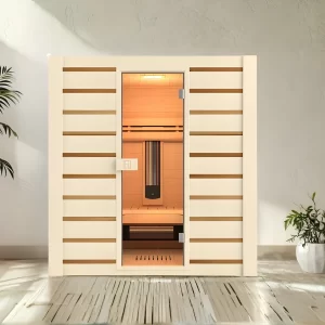 Holl’s Combi 4 Person Infrared Dual Heat Hybrid Steam Sauna