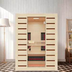 Holl’s Combi 2 Person Infrared Dual Heat Hybrid Steam Sauna