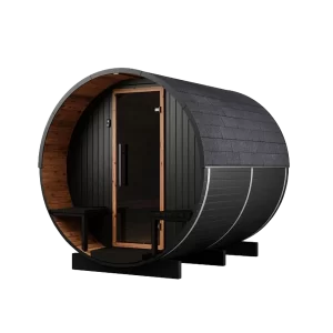 Holl's Onyxia Barrel 6-Person Outdoor ThermoWood® Sauna