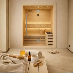 Holl’s Utopia 3 Person Indoor Steam Sauna with 4.5kW Vulkano Heater