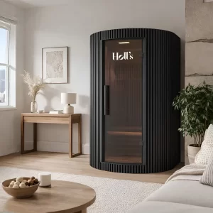 Holl’s Moon 2 Person Infrared Sauna – Black Wood