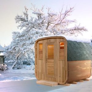 Gaia Nova 6 Person Outdoor Garden Sauna with Chromotherapy